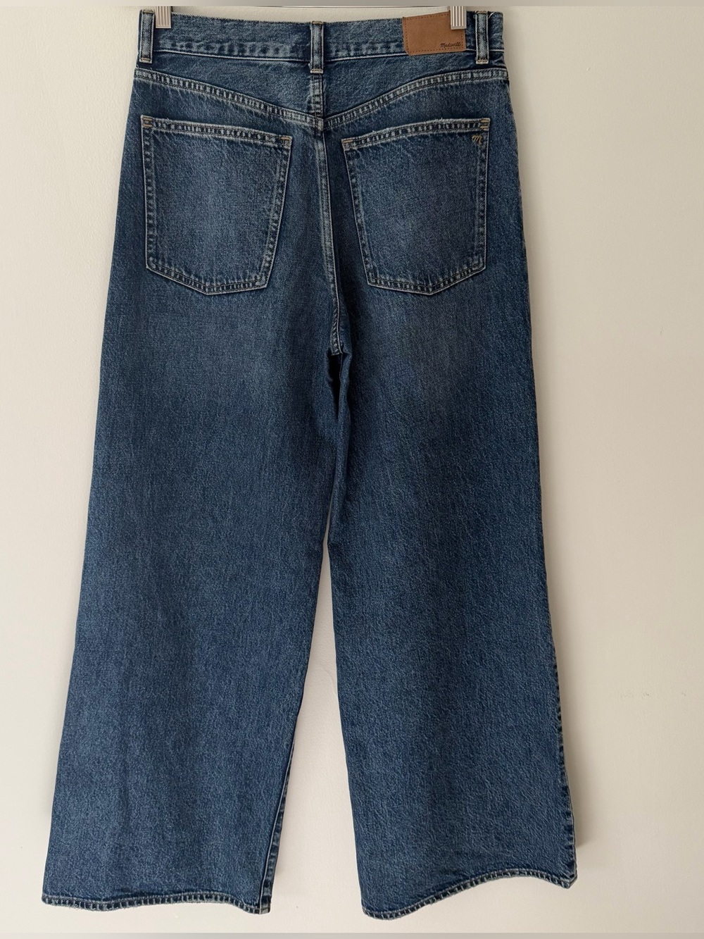 Madewell Superwide Leg Jeans Blue a wide Leg High Rise Blue Denim Size 28 - Picture 3 of 10